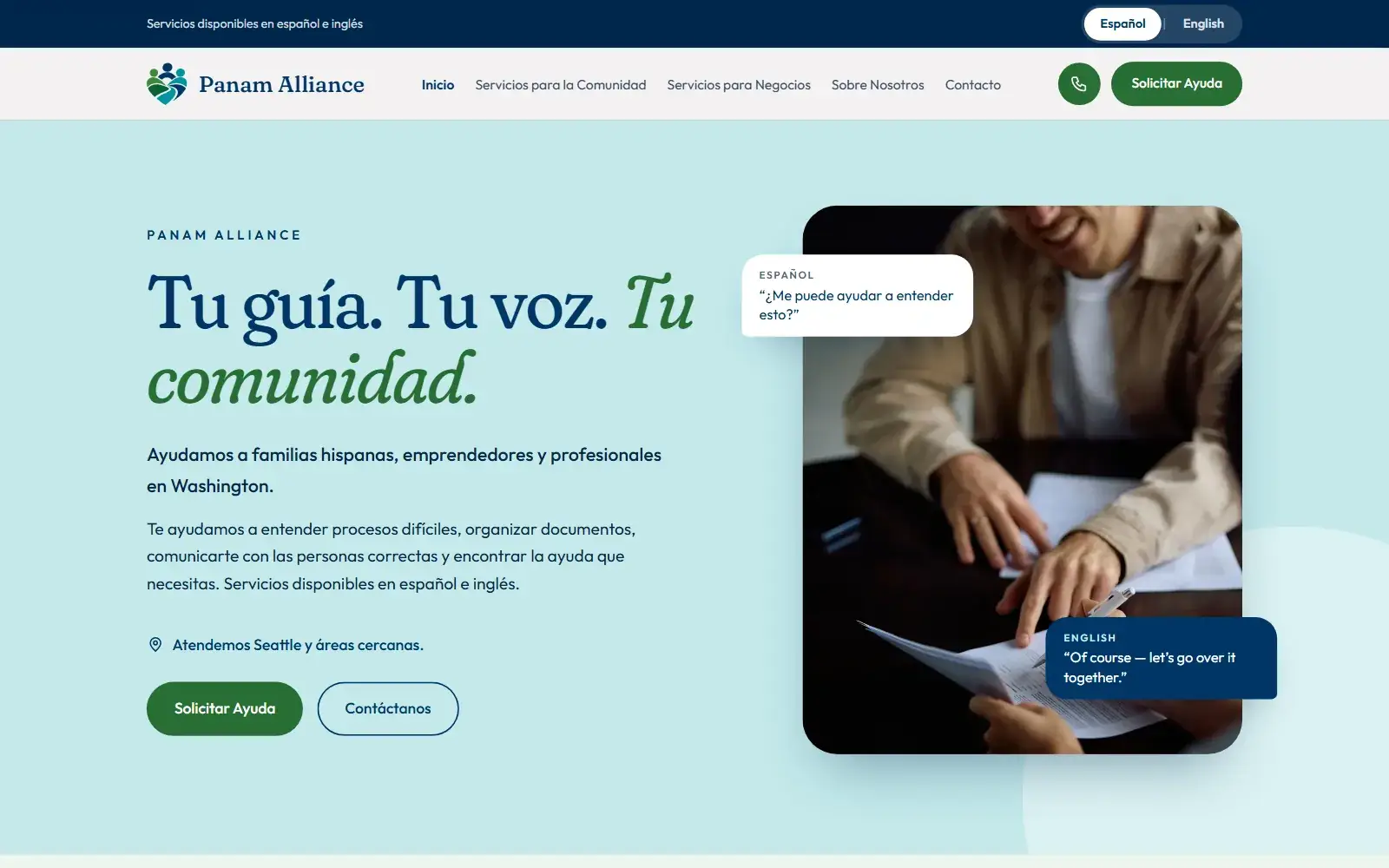 Sitio web de Panam Alliance